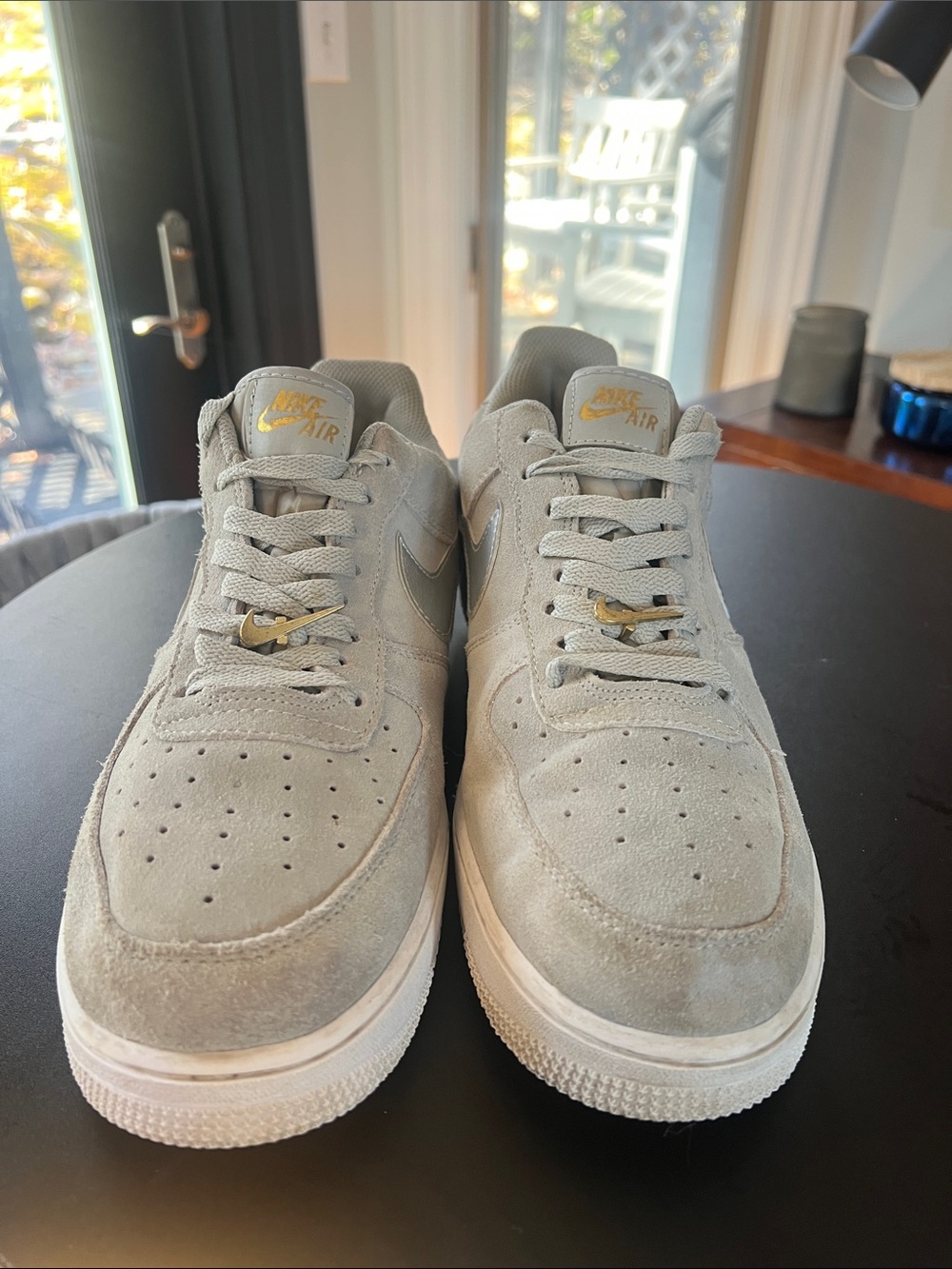 Nike Air Force 1 Low Men's Sneakers - Light Grey Suede size 11 in mens